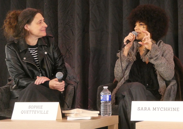 Sophie Quetteville, modératrice, et Sara Mychkine