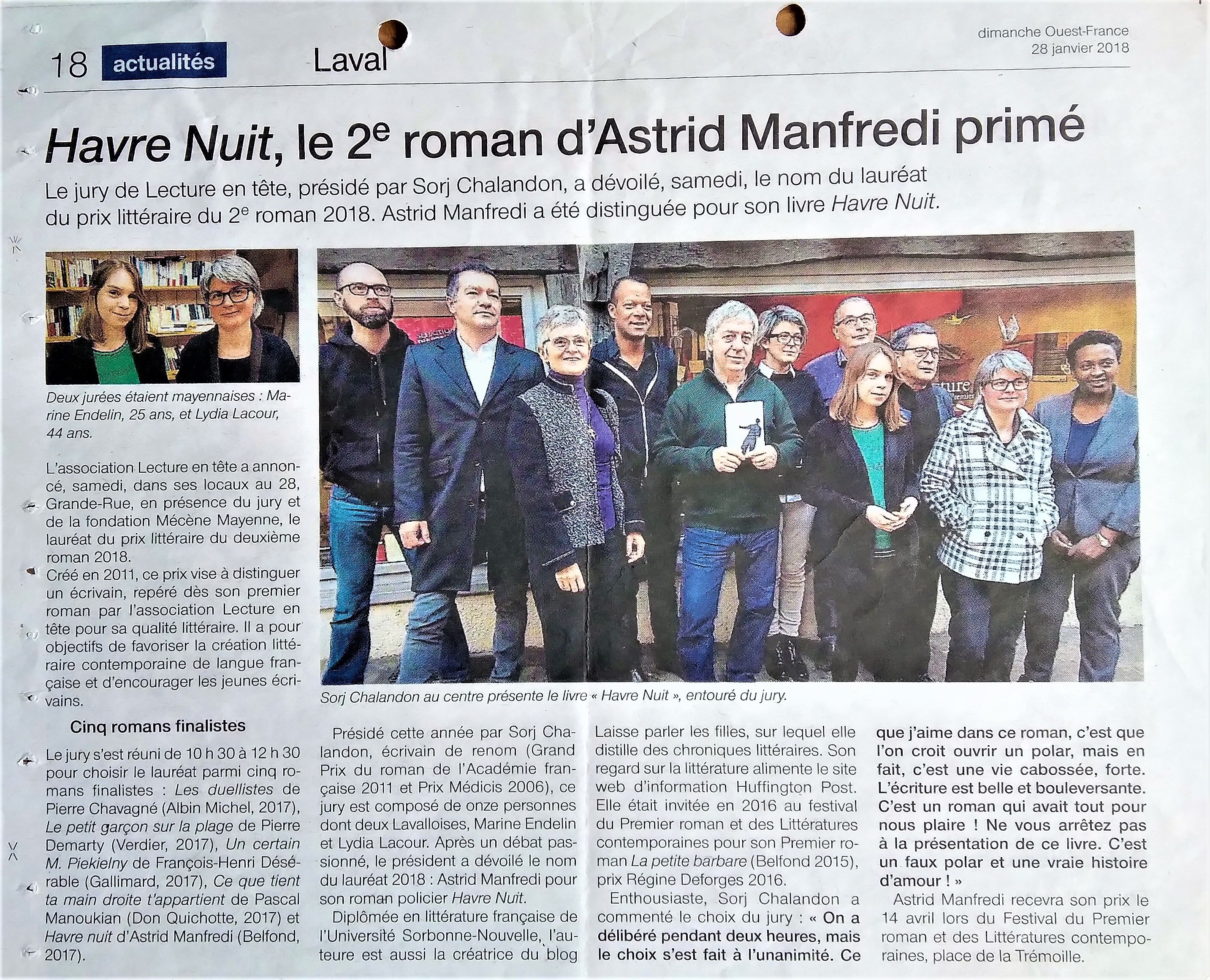 Astrid Manfredi Presse 1-2018