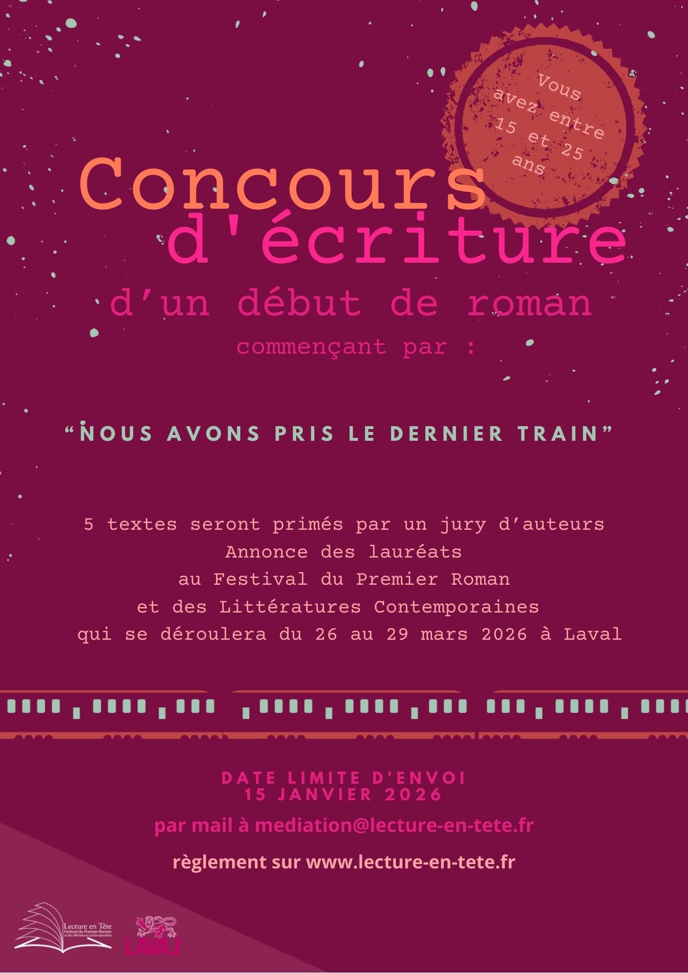concours_d'ecriture 2026 affiche
